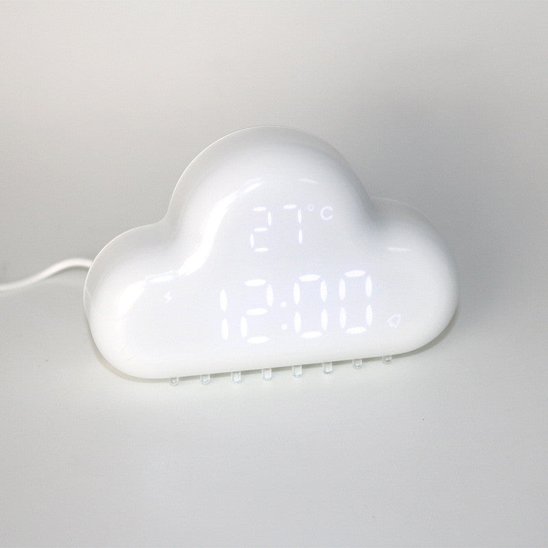 Creative Cloud Alarm Clock Led Snooze Small Alarm Clock