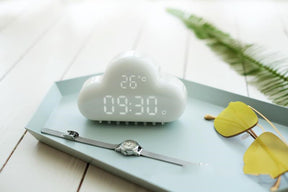 Creative Cloud Alarm Clock Led Snooze Small Alarm Clock