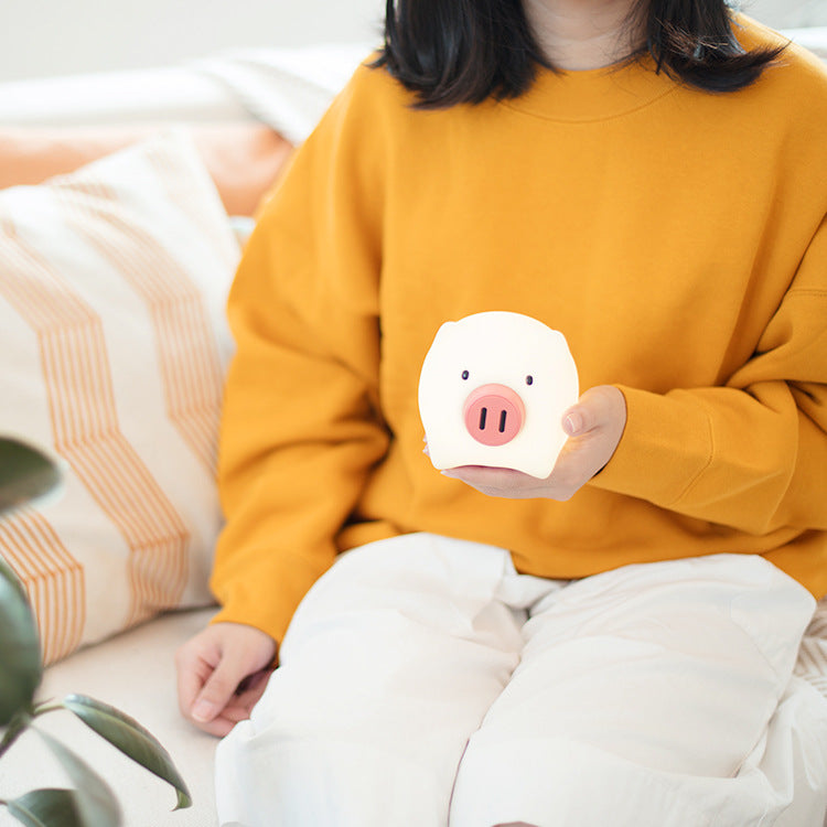 Ye Mingzhu Pig emotional silicone lamp