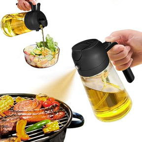 2 in 1 Oil Sprayer for Cooking, 17oz/500ml