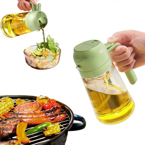 2 in 1 Oil Sprayer for Cooking, 17oz/500ml