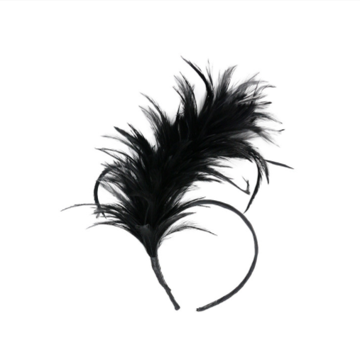 Handmade Chicken Feather Pan Flower Headband Retro Hair Accessories